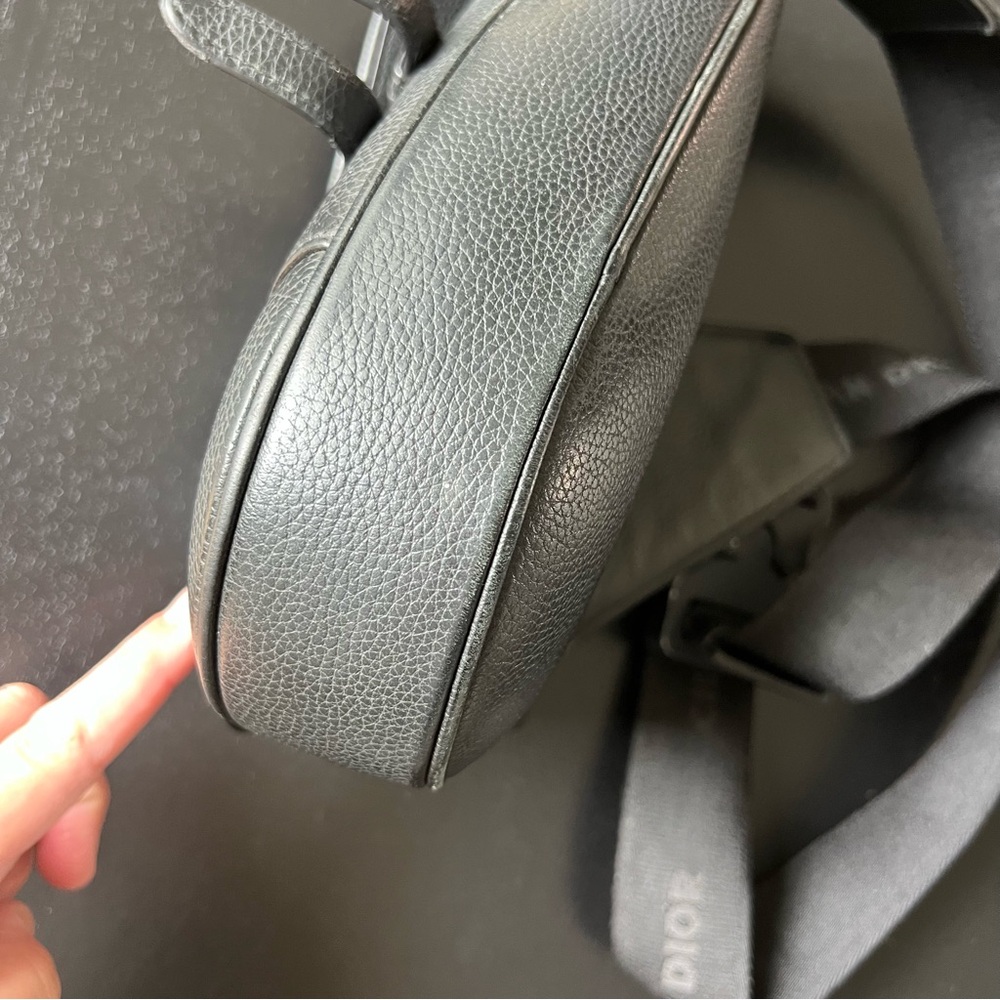 Dior Mens Black Saddle Bag - Picture 9 of 17